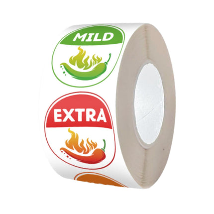 Indicador De Picante Casero De 4 Niveles 500x Para Supermercado, Restaurante De Salsa Picante