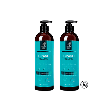 2 Shampoo Control Graso 500 Ml C/u Pack MARINA VITAL