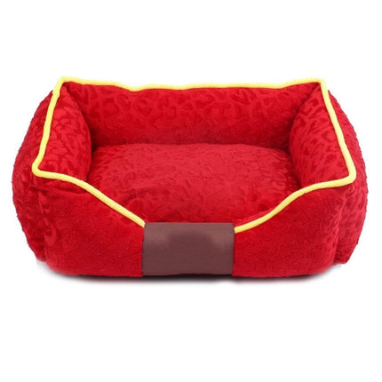 Cama Mascota Ultrasuave Gato Perro 56x46 CM Colchón Red