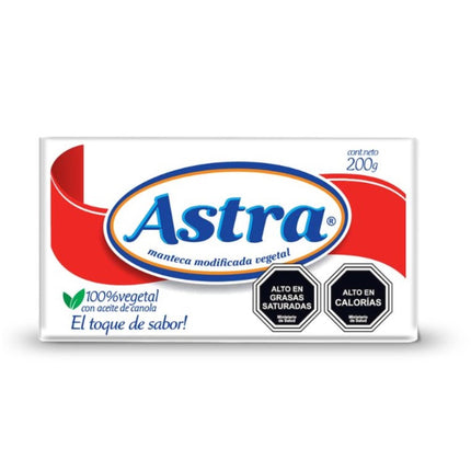 Manteca hidrogenada vegetal Tradicional, 200 g - Astra | Apishop