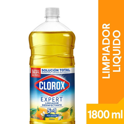 Limpiador Desinfectante Cítrico Botella, 1800 ml