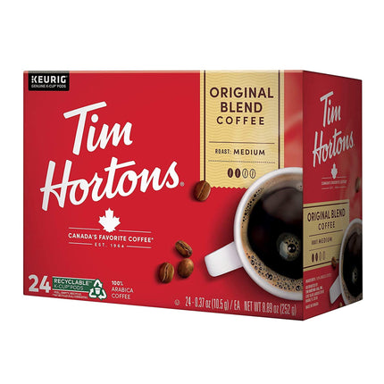 Café Tim Hortons Original Blend, tostado medio, 24 cápsulas K-Cup