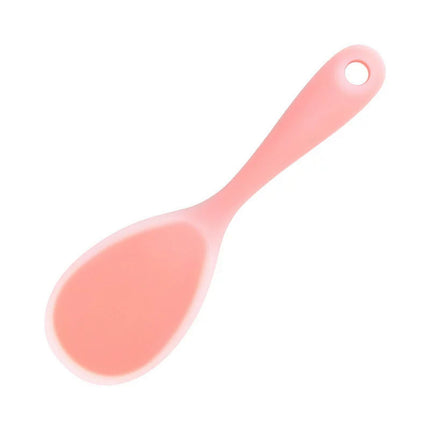 XmhyTop 2 Cucharas de Silicona para Naranja semitransparente, 22.5x6.8 cm - Ideal para Servir Arroz, Papas y Platos Calientes sin Escarchas