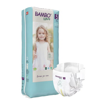 Pañal Ecológico Ecofriendly  Bambo Talla XL - Paq. Alto, 44 un
