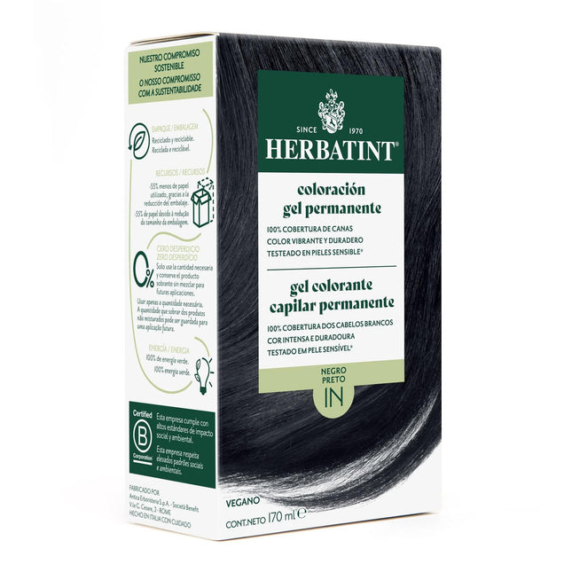 1N Negro - Tintura Permanente Natural