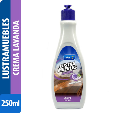 Lustra Muebles Crema Lavanda Botella, 250 ml