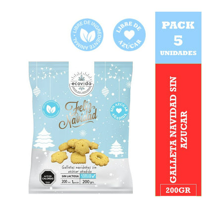 Pack Galleta Navidad Sin Azúcar 5 unid