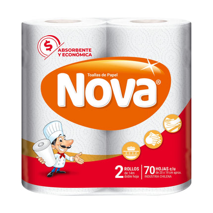 Toalla de Papel Nova 14m, 2 Un