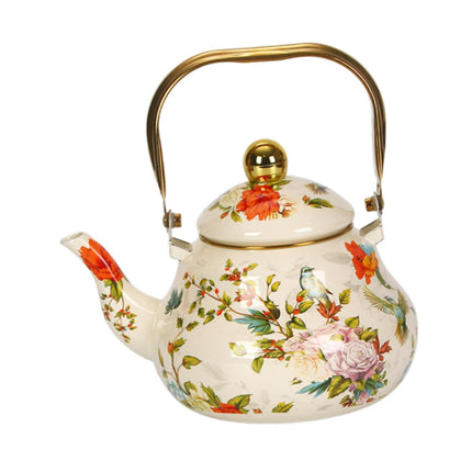 Hervidor De Té De Esmalte Con Maceta De Café Multiusual Para El Café Familiar 2 0l
