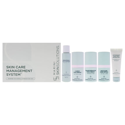 Sistema De Gestión De Cuidado De La Piel Marini SkinSolutions Normal A Mixta 5 Piezas