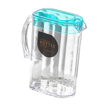 Jarra De Agua, Regalo De Verano, Jarra Para Nevera, Para Limonada, Agua Fría Y Caliente, Té Helado, Azul, Rectangular