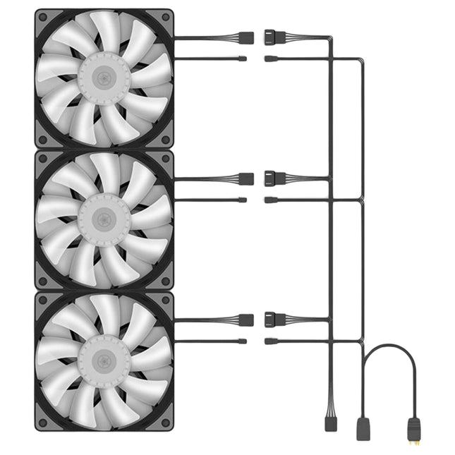 Ventiladores De La Caja De La Computadora Ventilador De La Caja De Refrigeración Ventilador De Refrigeración De La PC De 1500 RPM Para La Caja De La PC