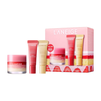 Set de cuidado de labios LANEIGE Berry Sweet Lip Trio con máscara para dormir