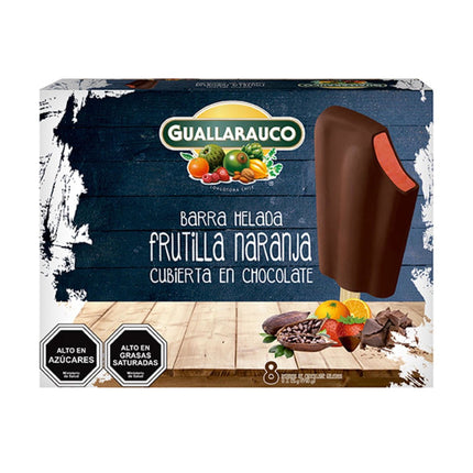 Helado Individual Frutilla Naranja con Chocolate, 448 g - Guallarauco | Apishop