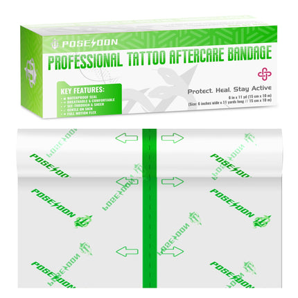 Film de cuidado posterior para tatuajes POSEIDON 15 cm x 10 m impermeable