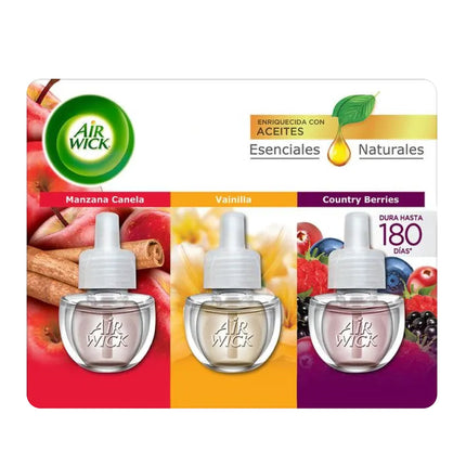 AirWick Recarga Desodorante Eléctrico Surtido 3 unid | Apishop.cl
