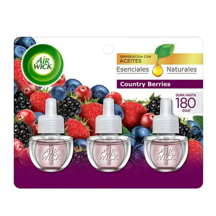 AirWick Recarga Desodorante Electrico Country Berries 3 unid | Apishop.cl