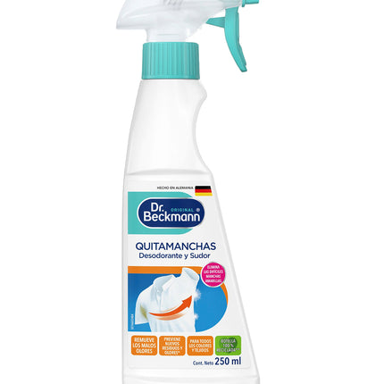 Dr. Beckmann Quitamanchas Desodorante y Sudor 250 cc | Apishop.cl