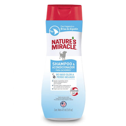 Natures Miracle Shampoo Perro Cachorro Cotton Breeze 473 cc | Apishop.cl