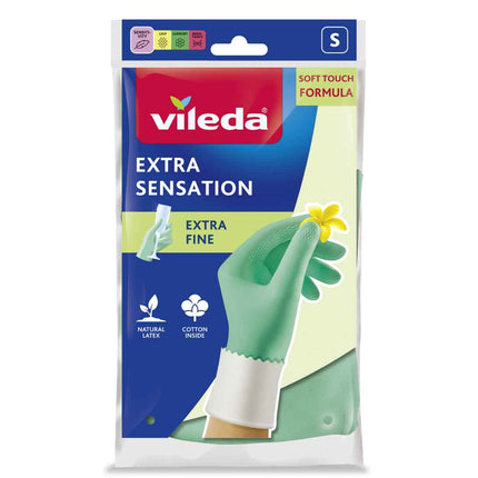 Vileda Guante Extra Sensation Talla S 1 par | Apishop.cl