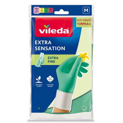 Vileda Guante Extra Sensation Talla M 1 par | Apishop.cl