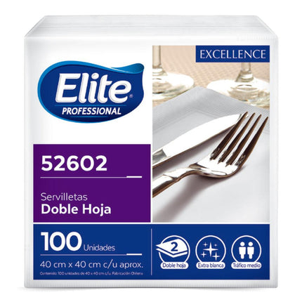 Elite Servilleta Mantel Doble Hoja 100 unid | Apishop.cl