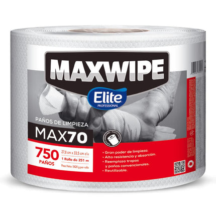 Elite Maxwipe Paños de Limpieza MAX70 750 unid | Apishop.cl