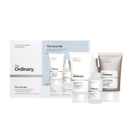 Set Cuidado de la Piel The Ordinary Acne 3-Step 2% Ácido Salicílico