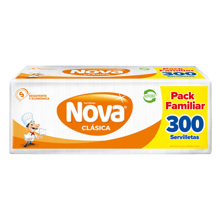 Nova Servilletas Cocktail Clásica - Pack Familiar 300 unid | Apishop.cl