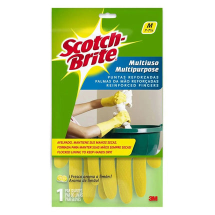 Scotch-Brite Guante Multiuso Puntas Reforzadas Talla M 1 par | Apishop.cl