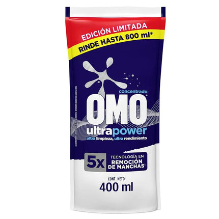 Omo Detergente Líquido Ultra Power 400 cc | Apishop.cl