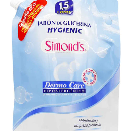Simonds Jabón de Glicerina Hygienic DoyPack Dermo Care 1500 ml | Apishop.cl