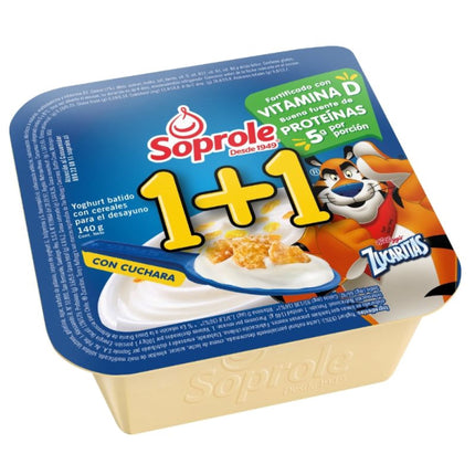 Yoghurt Con cereal 1+1 Zucaritas, 140 g | Apishop