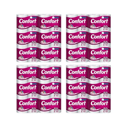 Pack 96 Rollos Confort Doble hoja 50Mts