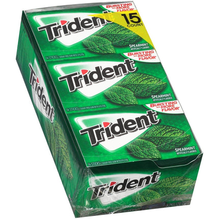 Chicles sin Azúcar Menta Caja, 15 un x 26 g - Trident | Apishop