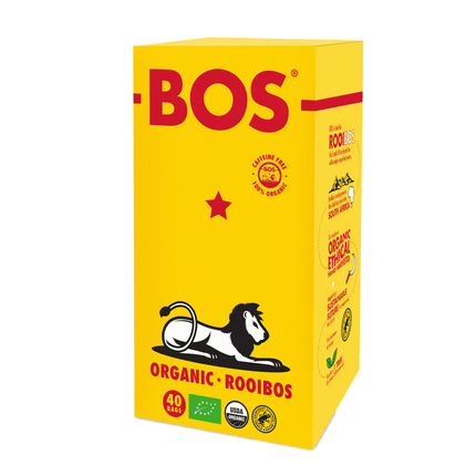 Té BOS Orgánico de Rooibos (Caja 40 bolsitas) 1 x 100 gr