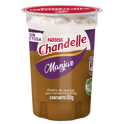Postre Chandelle Crema Sin lactosa Manjar, 120 g | Apishop