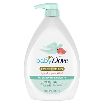 Jabón para bebés Baby Dove Sensitive Skin Care sin fragancia