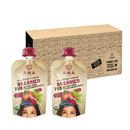 Pack 32 unid - Puré Manzana Arándano Betarraga 90 g