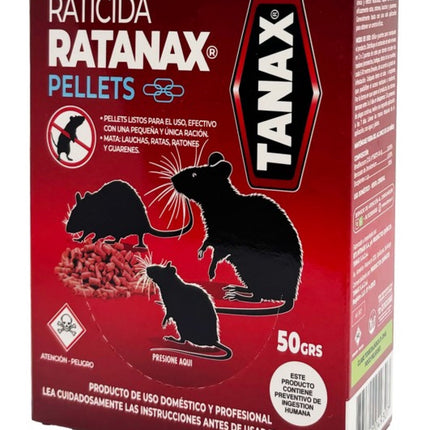 Raticida En Pellets Caja, 50 g