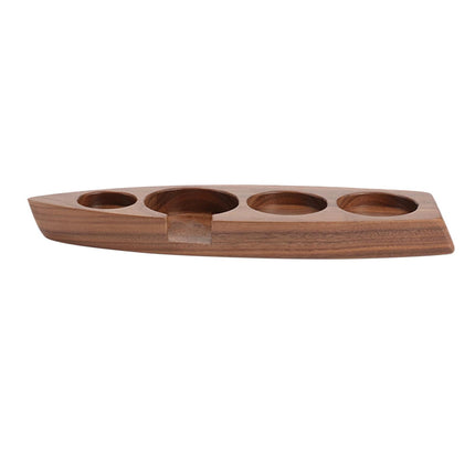 Prensa De Café De Madera Maciza, Soporte De Manipulación, Estante De Almacenamiento De Filtro De Café, Nogal Antideslizante, 58mm