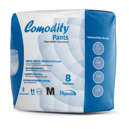Pañales Para Adultos Comodity Pants talla M X 8 Unid.