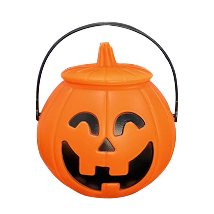 Cubos De Calabaza De Halloween, Tarro De Accesorios Con Tapa, Cesta De Regalo, Soporte Para Cubo De Dulces
