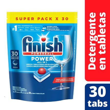 Detergente en Tabletas para lavavajillas, 30 Un
