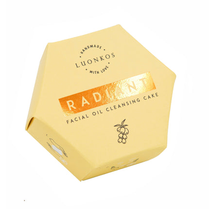 Limpiador de aceite sólido Luonkos Radiant Skin, pastel facial de 60 ml