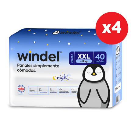 Windel Night XXL – 160 unidades (Manga x4)