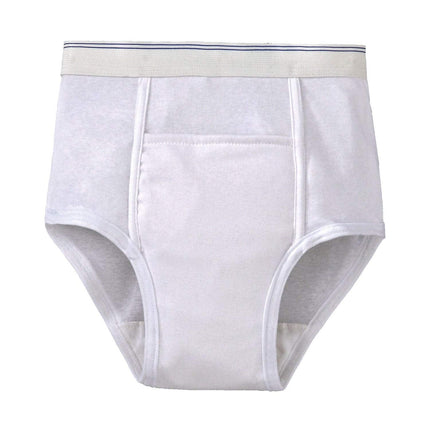 Calzoncillos para el cuidado de la incontinencia para hombre, reutilizables, 3XL, blancos