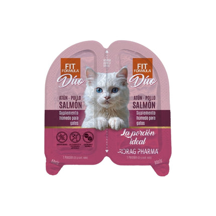 Fit Fórmula Snack Gatos Duo Atún, Pollo Y Salmón 70 Grs.