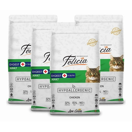 Pack x 4 - Alimento Felicia Hipoalergénico Gato - Pollo