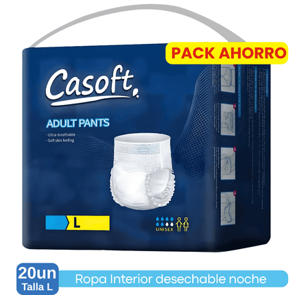 Pañales Adulto Pants Alta Absorción Uso Cotidiano X 20 Und  Talla L